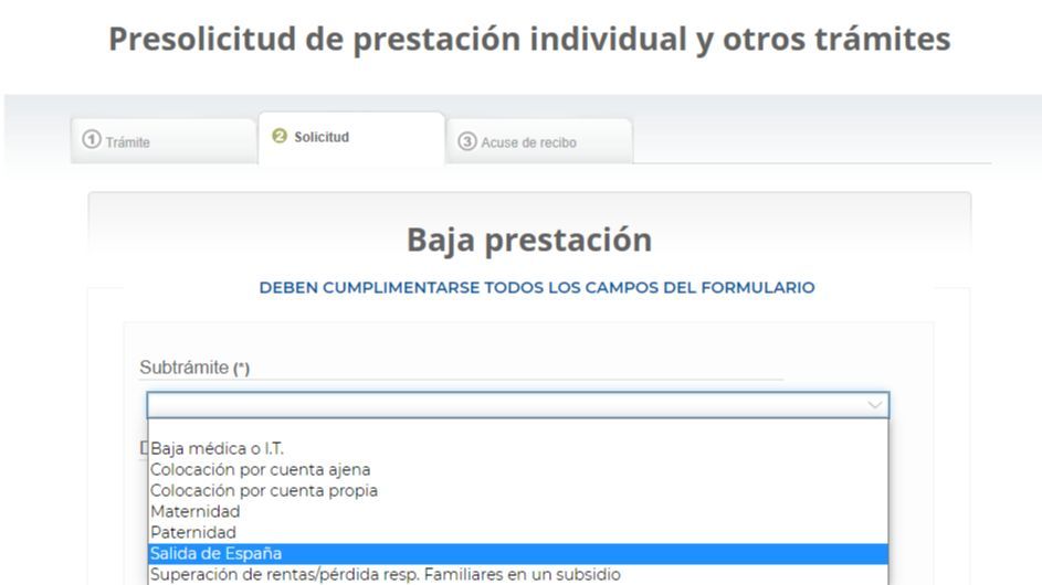 Sepe salida extranjero