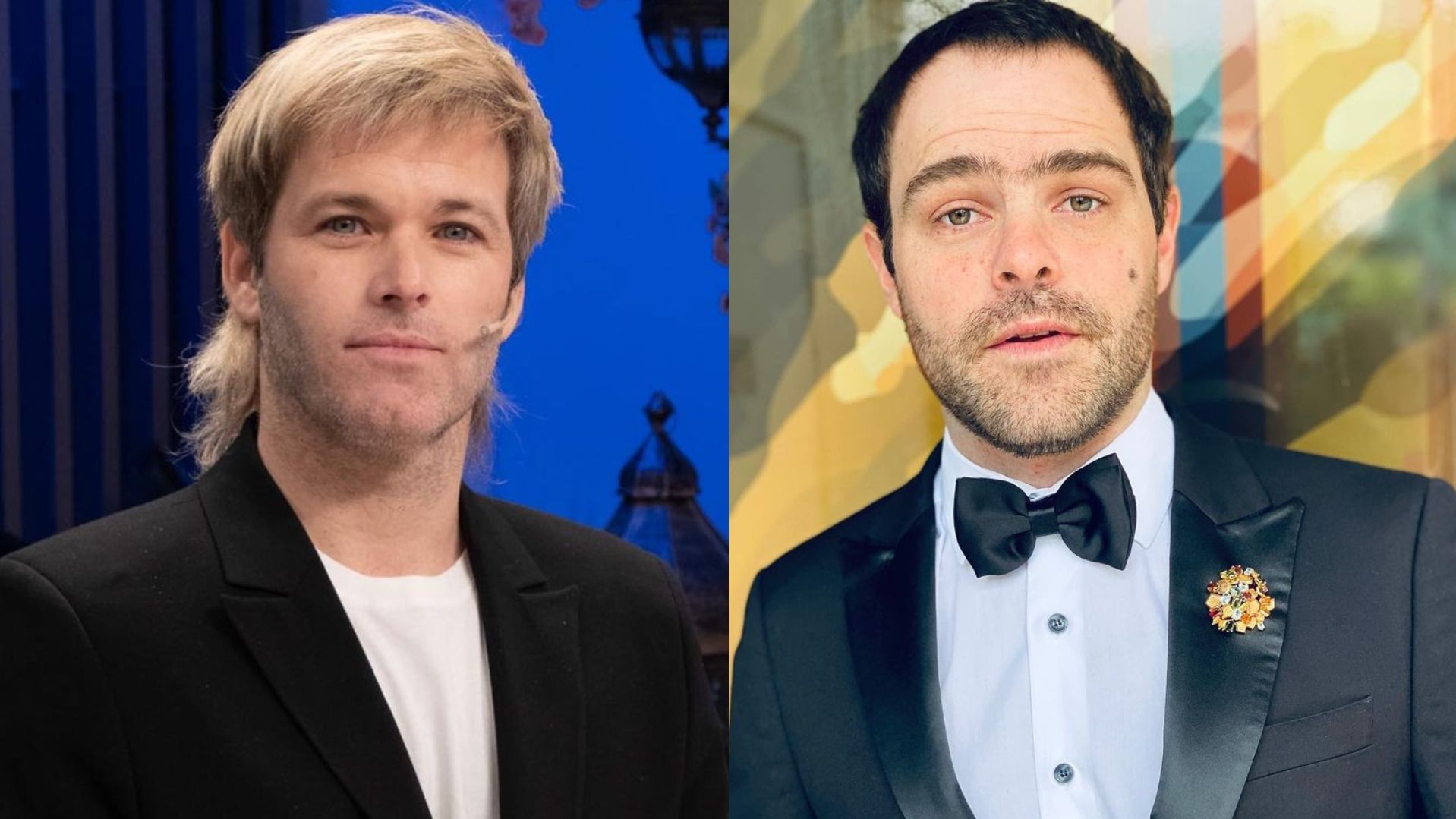 De izquierda a derecha. Benjamín Amadeo y Peter Lanzani.