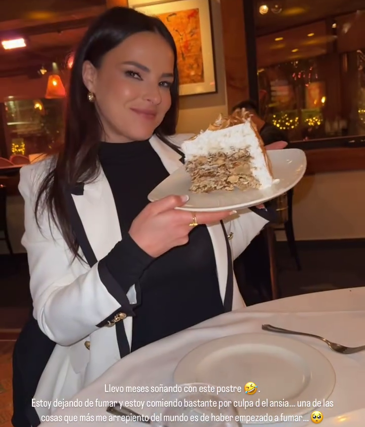 Marta Peñate cuenta que está dejando de fumar