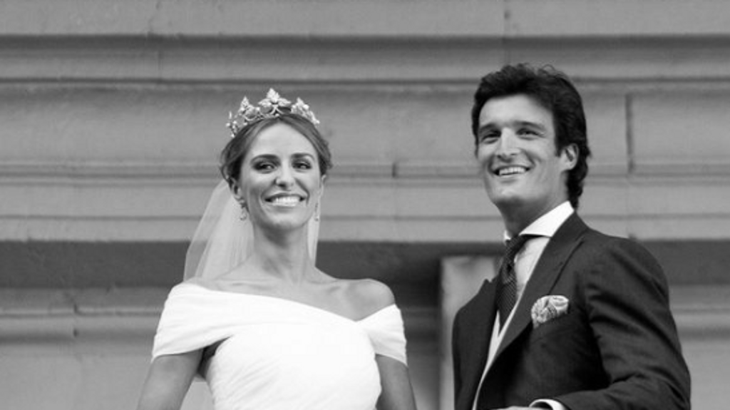 Rafael Medina y Laura Vecino el día de su boda