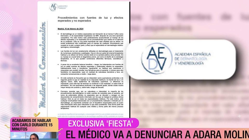 La clínica estética contra Adara