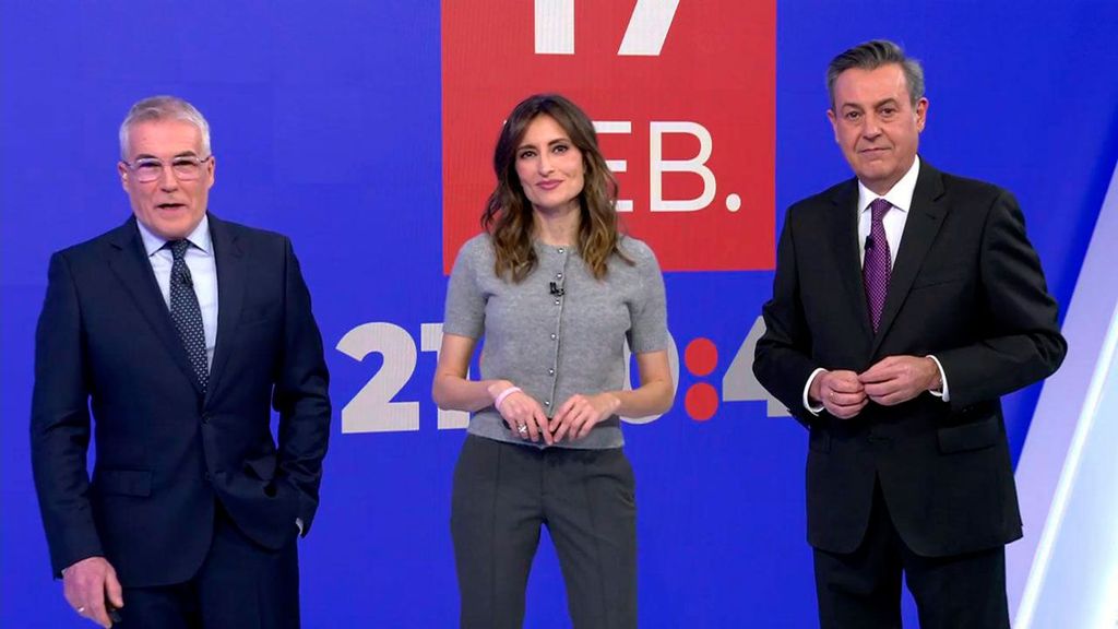 Con David Cantero, Leticia Iglesias y José Ribagorda Informativos Telecinco 2024 Noche 17/02/2024