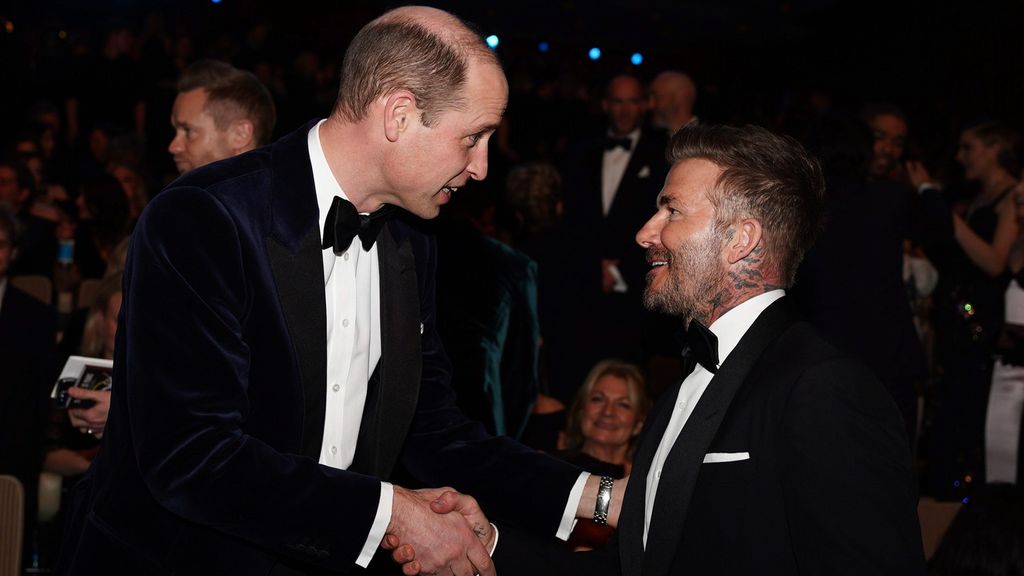 Beckham y el príncipe Guilermo, en los BAFTA