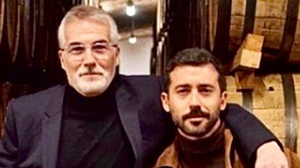 David Cantero junto a su hijo, Álvaro Berro