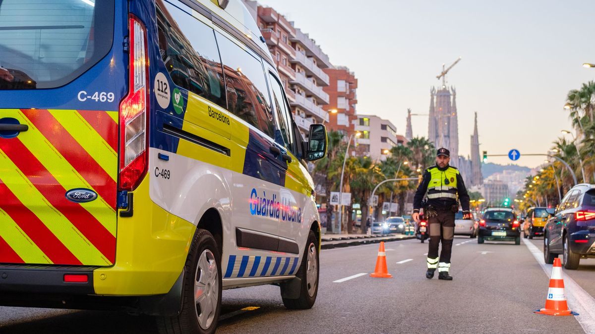 Dispositivo especial de la Guardia Urbana de Barcelona