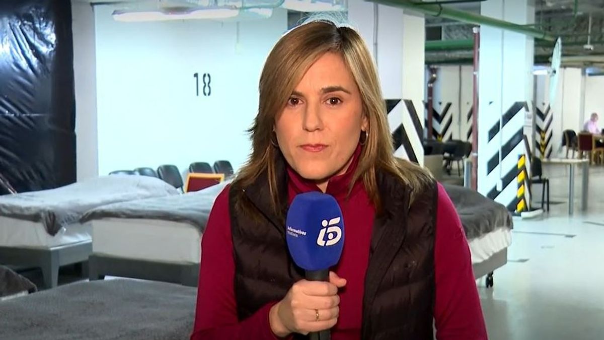 La periodista de Informativos Telecinco, Esperanza Calvo, en Kiev