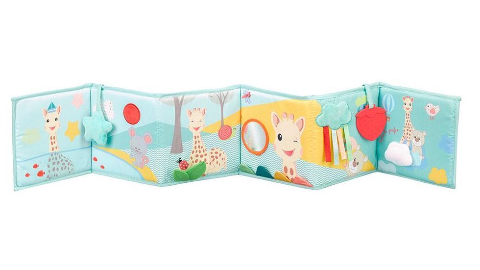 Libro de tela desplegable Sophie la Girafe de Dideco