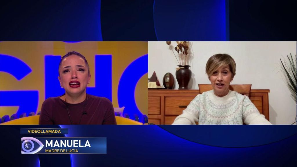 Lucía habla con su madre Manoli en directo
