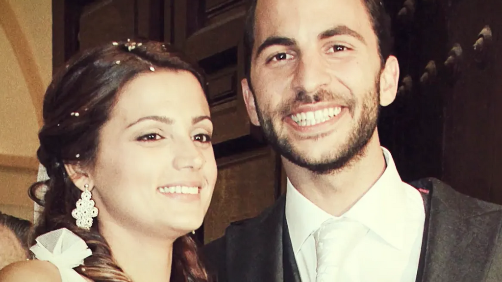 Antonio Tejado y Alba Muñoz el día de su boda