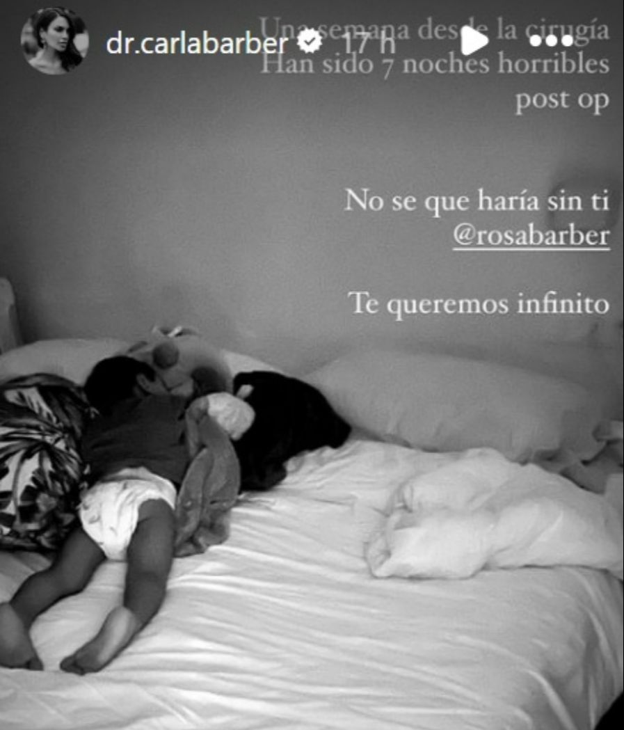 Carla Barber le manda un mensaje a su madre