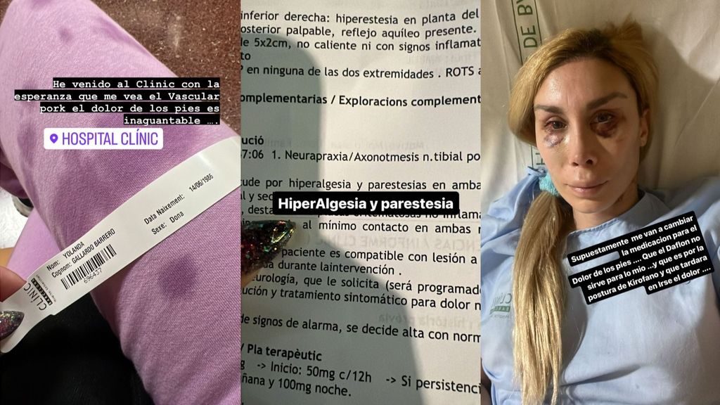 El informe médico de la Pelopony tras acudir al hospital