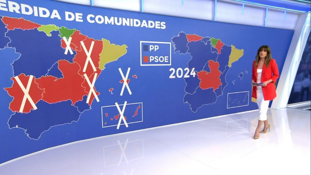 La pérdida de poder territorial del PSOE, frente a los comicios en el País Vasco y las elecciones europeas