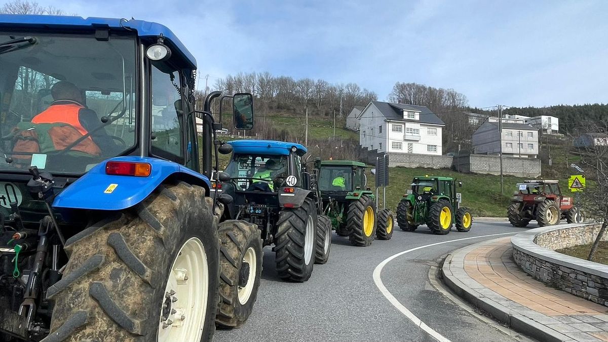 La protesta está convocada por: Unións Agrarias, Sindicato Labrego Galego y Asaga