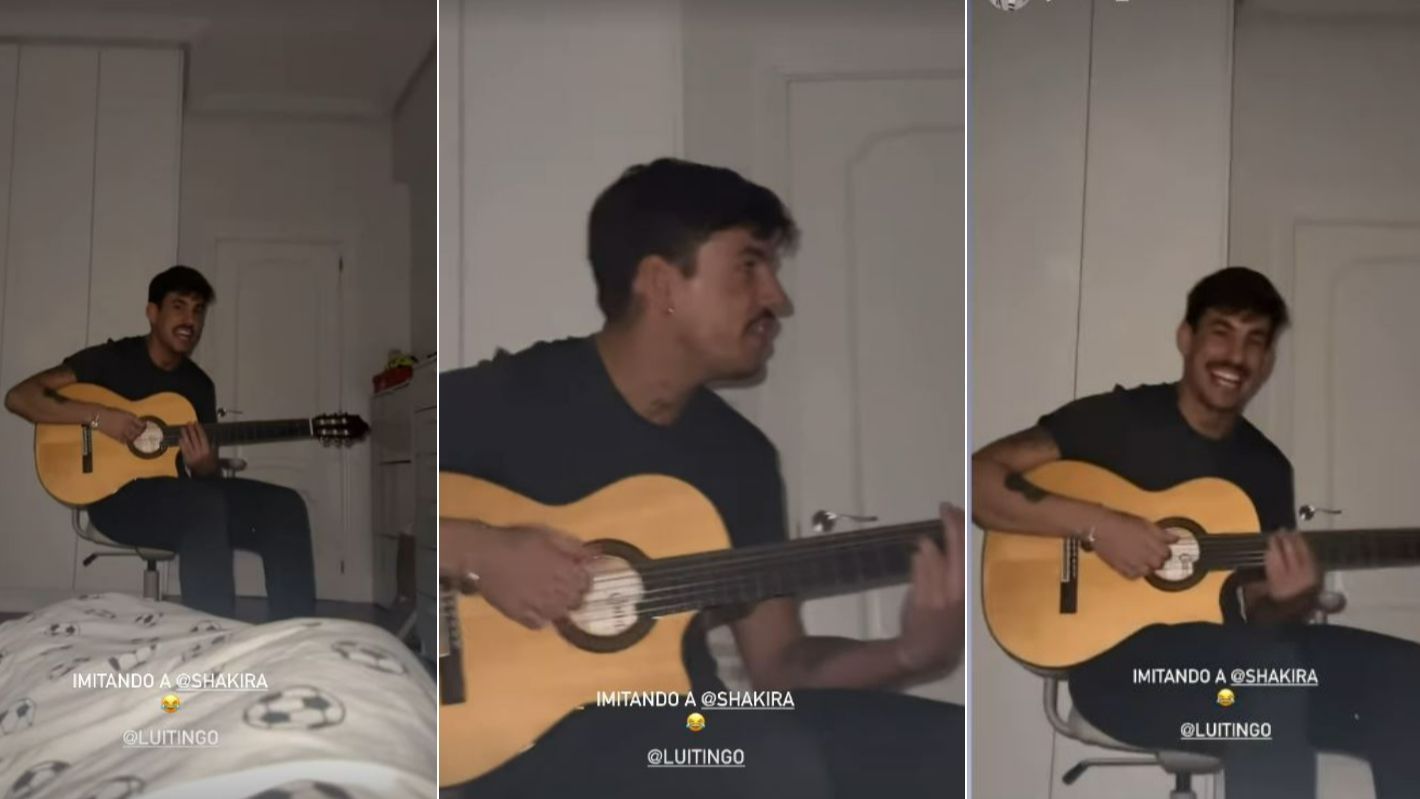 Así es la imitación que Luitingo hace de Shakira y con la que hace reír a los hijos de Jessica Bueno