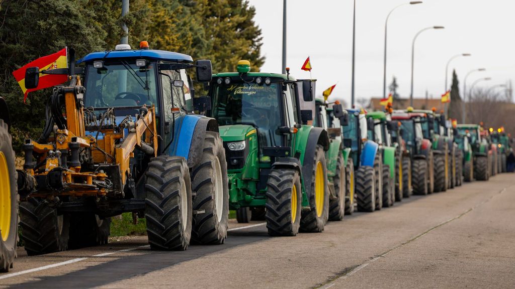 Tractorada en Madrid: cortes de carreteras y rutas de las protestas de agricultores en la capital