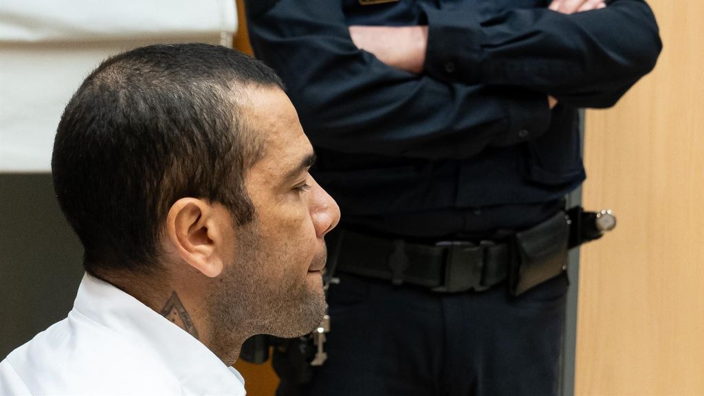 El exfutbolista Dani Alves durante un juicio en la Audiencia de Barcelona