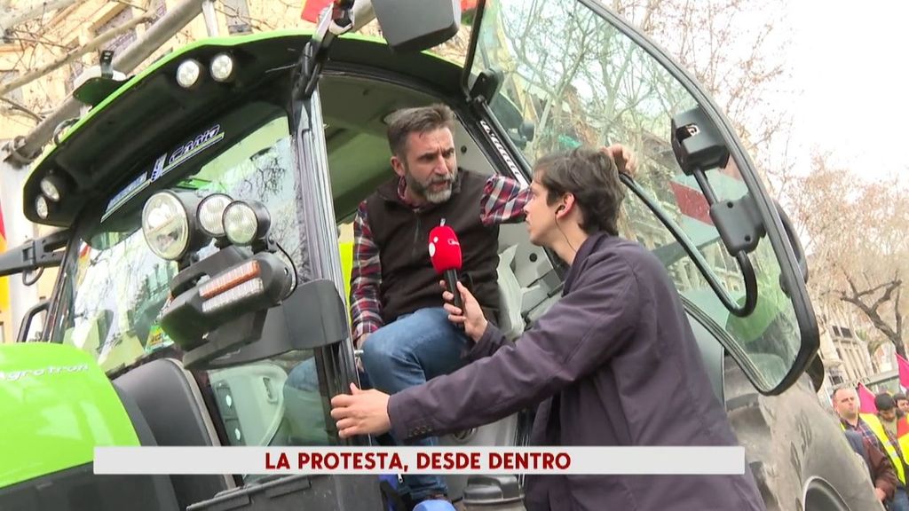 La tractorada de los agricultores en Madrid, desde dentro: “Somos agricultores, no somos criminales”