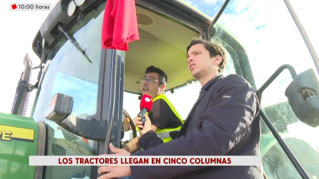 La tractorada de los agricultores en Madrid, desde dentro