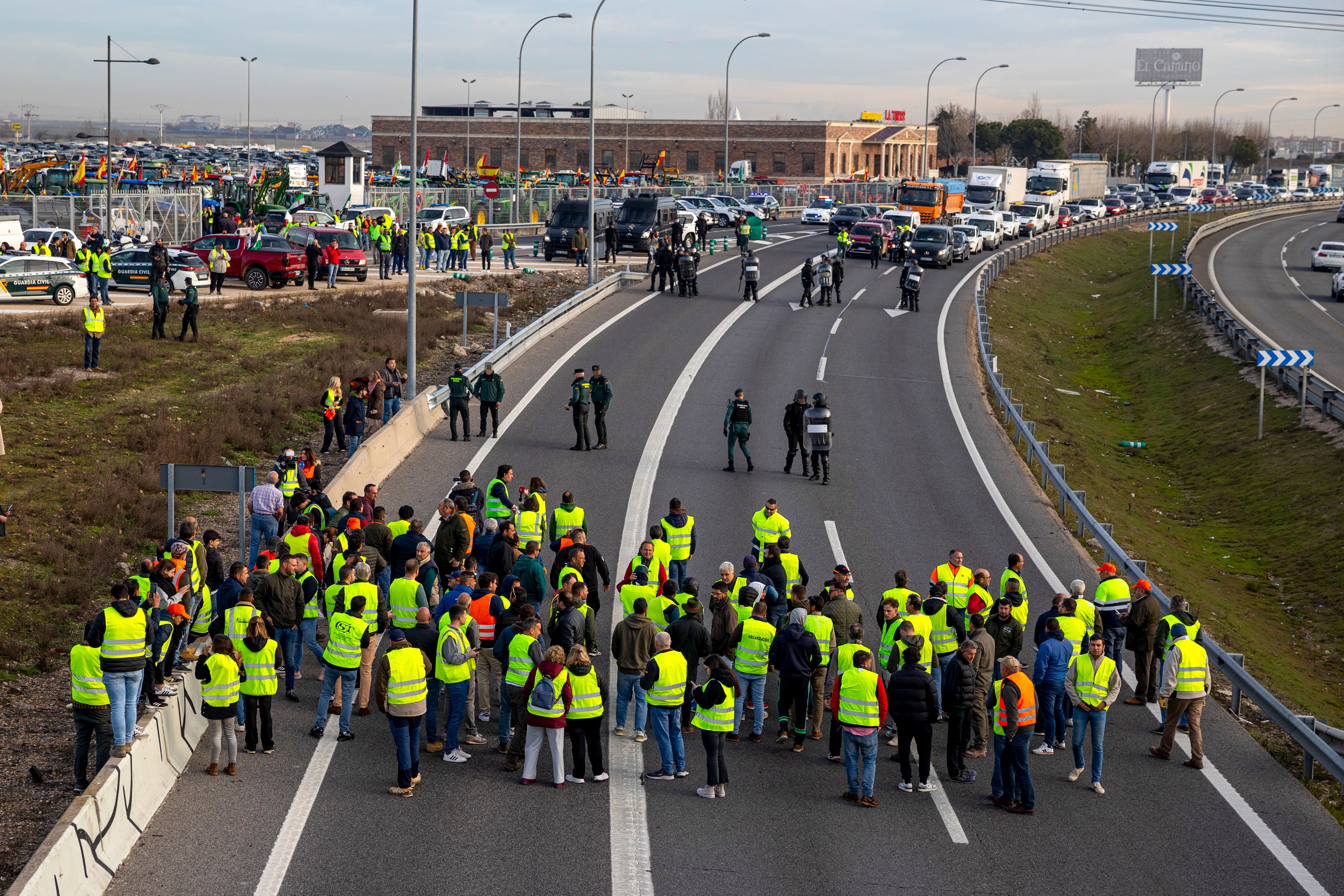 La 'tractorada' de Madrid, en imágenes