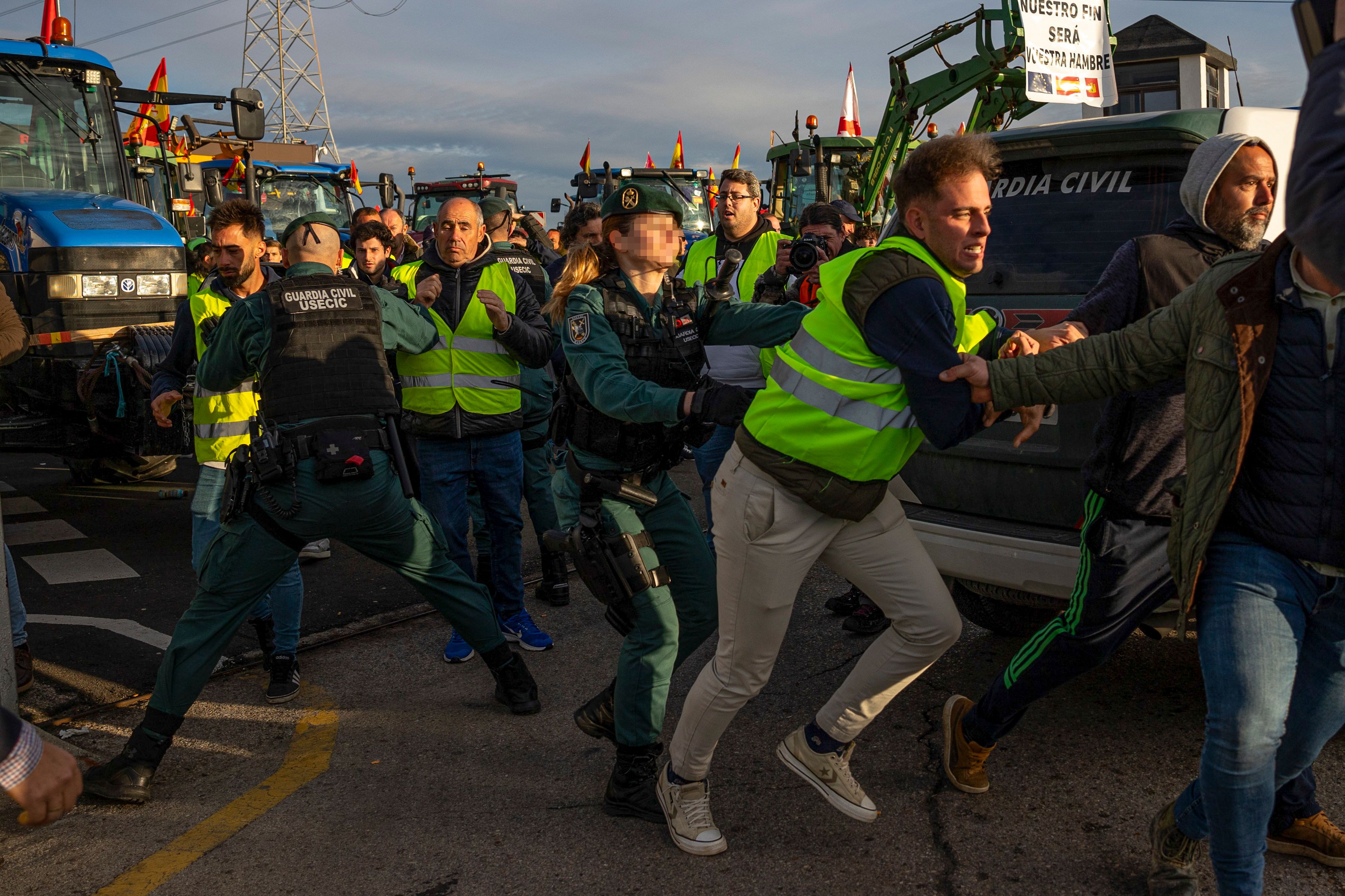 La 'tractorada' de Madrid, en imágenes