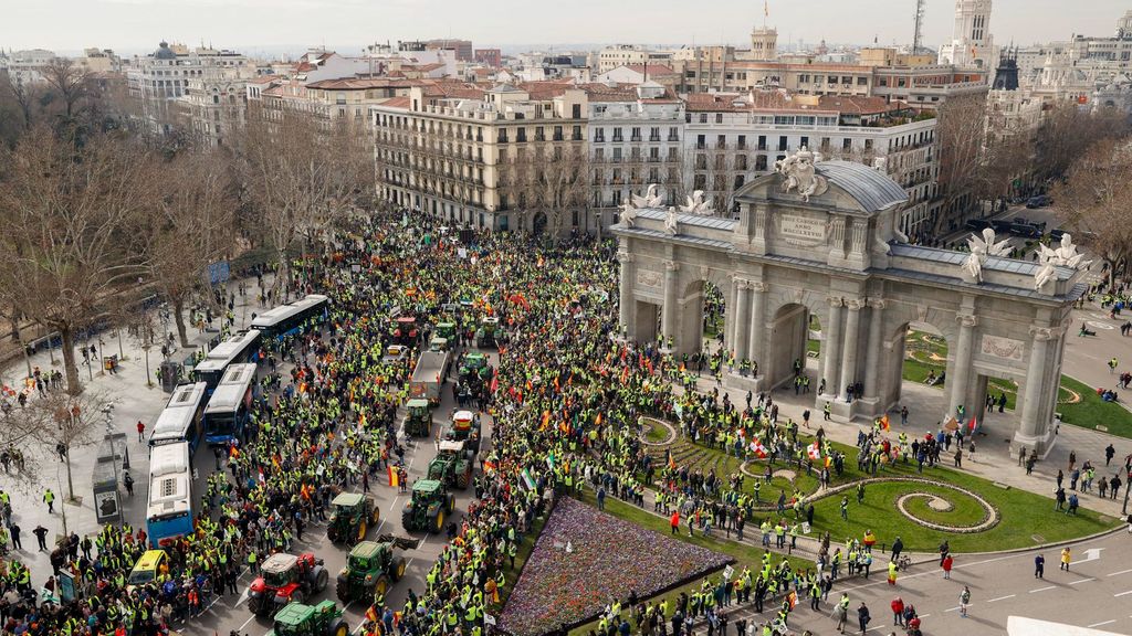 Madrid tomada por los tractores