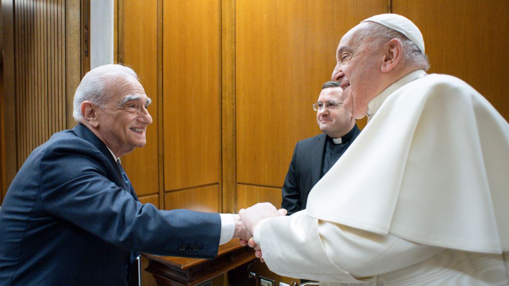 Scorsese y el Papa Francisco.