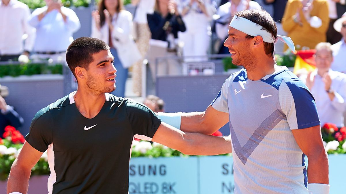 Carlos Alcaraz y Rafa Nadal