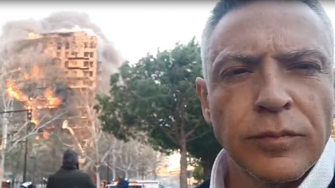 Incendio Valencia: Carlos, jefe de la delegación de Mediaset Valencia
