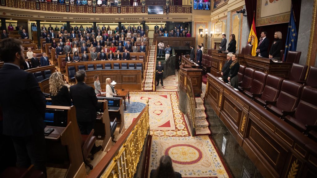 Diputados en el hemiciclo durante una sesión plenaria, en el Congreso de los Diputados