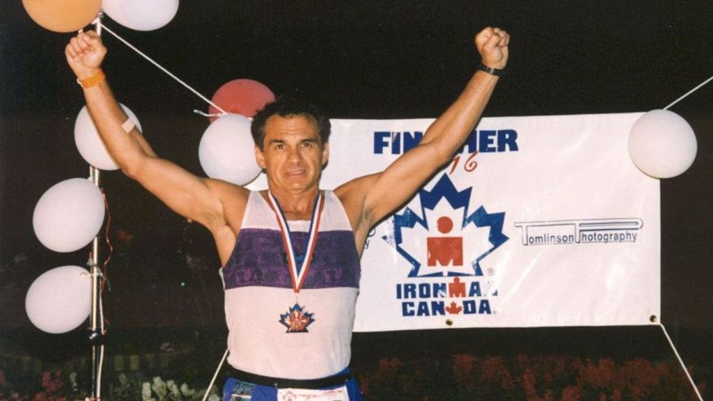 Joseph Maroon tras acabar el Ironman de Canadá