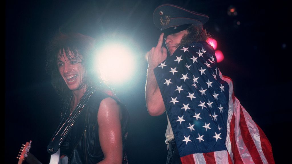 Sambora y Bon Jovi, cuando mandaban en los escenarios, a finales de lo 80.