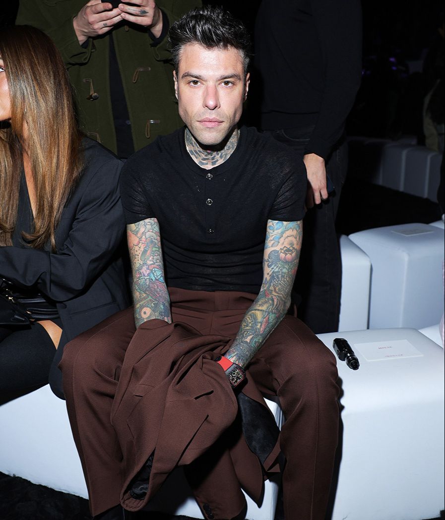 Fedez en la Semana de la Moda de Milán