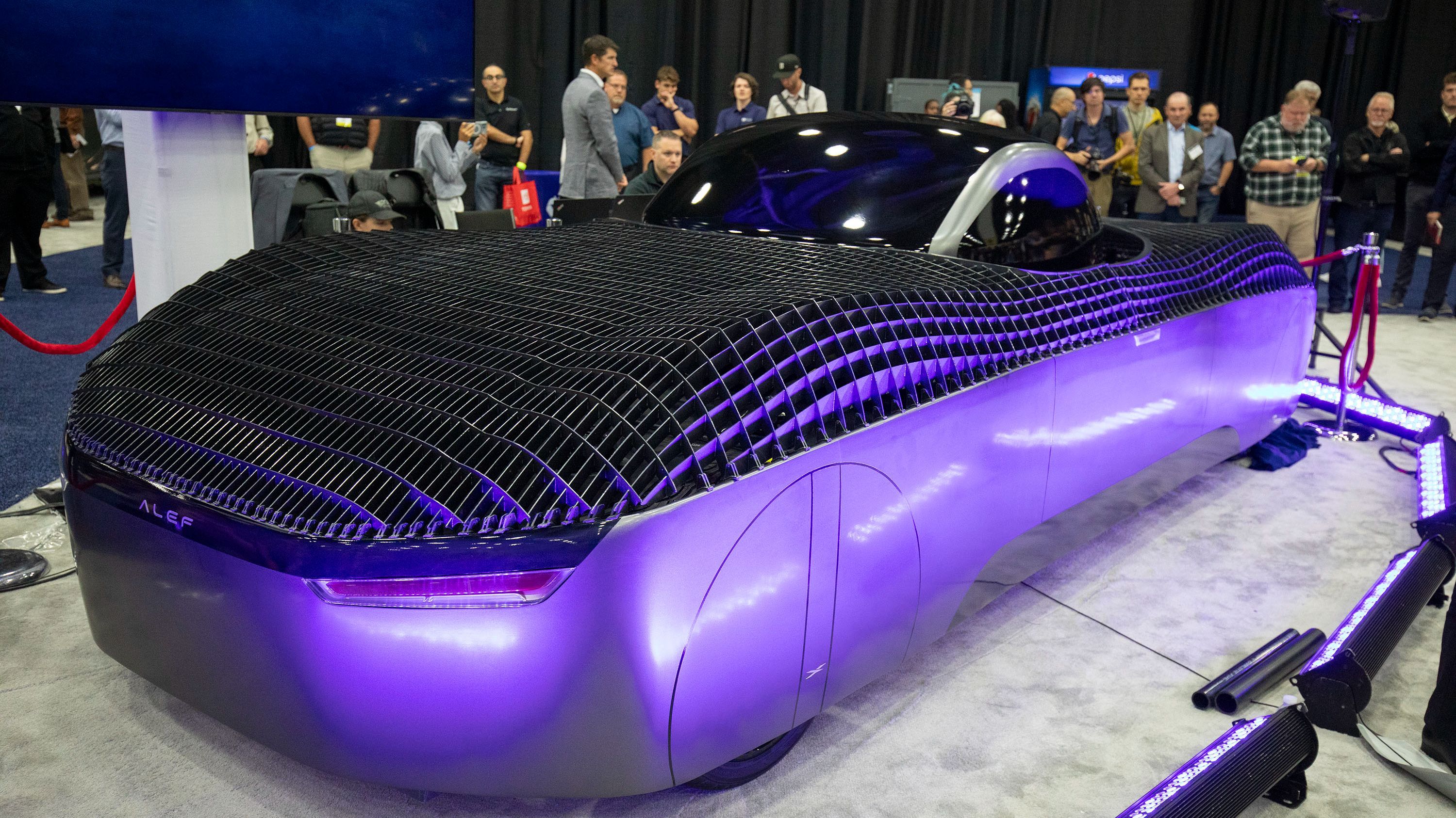 El Alef Model A en su presentación en Detroit