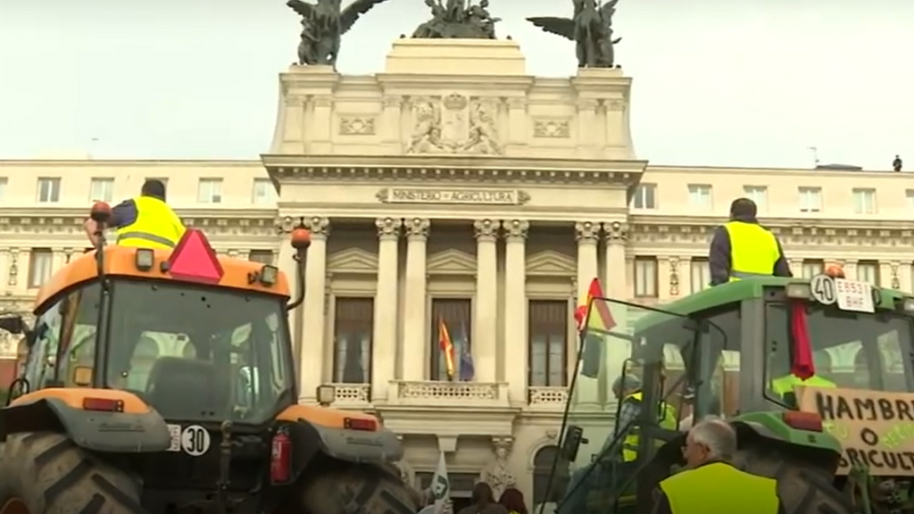Los tractores se preparan para entrar en Madrid