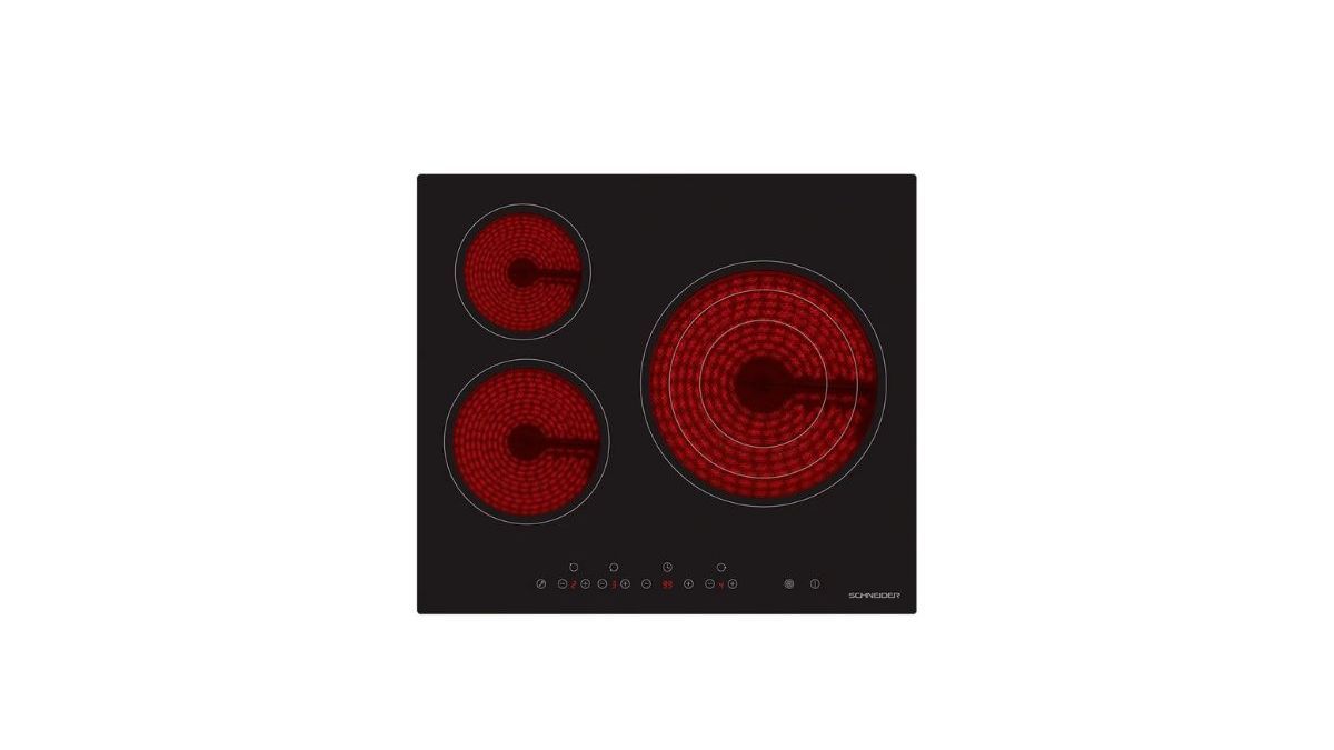 Schneider SCCH603TSE1 placa vitrocerámica 3 zonas
