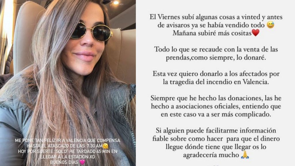 Violeta Mangriñán se dirige en tren hacia Valencia y habla de la iniciativa que tendrá con los vecinos afectados por el incendio