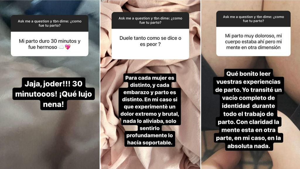 Daniela Blume da detalles de cómo fue en realidad el parto de su primera hija