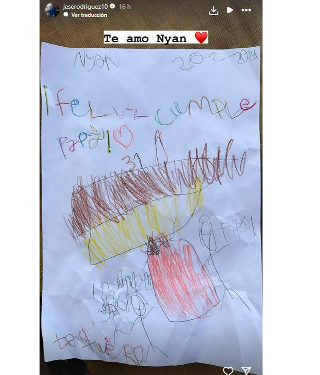 El detalle de Nyan con su padre Jesé Rodríguez por su cumpleaños
