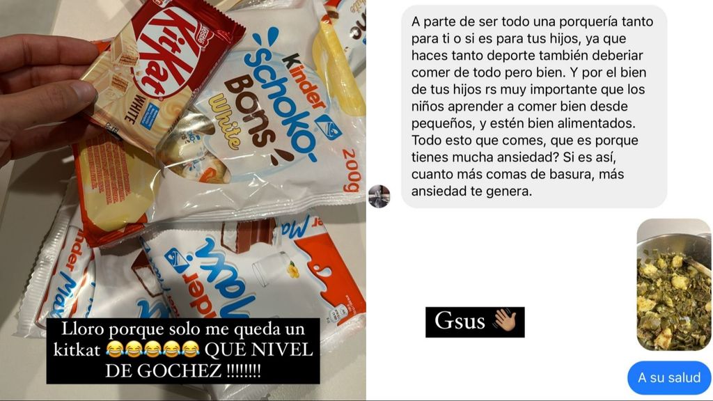 Las criticas a Laura Matamoros por el chocolate que come