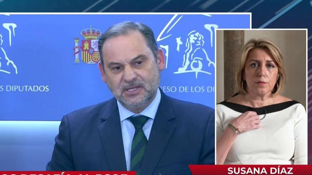 Susana Díaz, tras la comparecencia de Ábalos: "Ha sido duro, creo que mezcla lo personal, lo político y lo penal"
