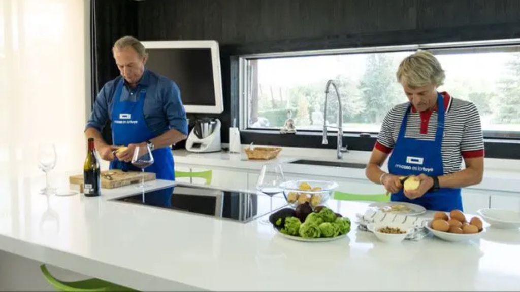 La cocina unida al comedor del chalet de Jesús Calleja en 'Mi casa es la tuya'