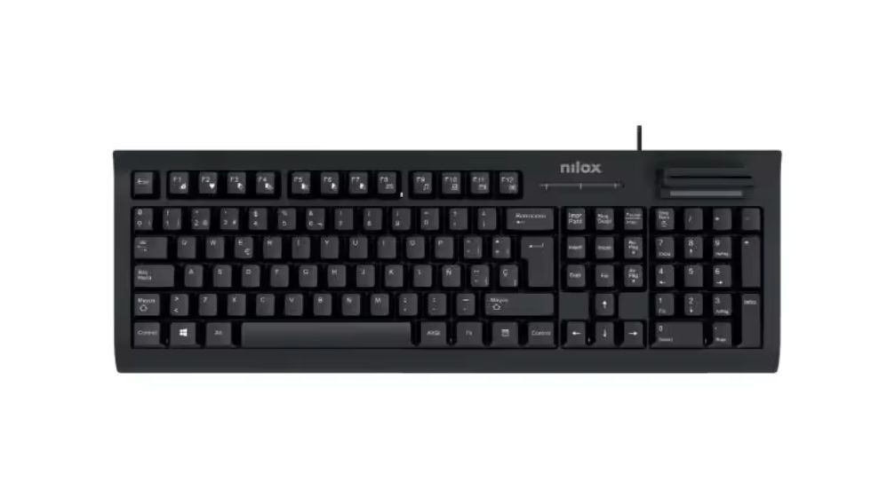Teclado de ordenador con lector DNI NILOX