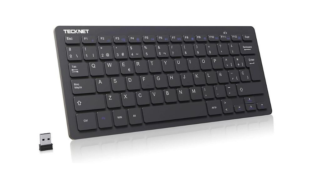Teclado inalámbrico silencioso TECKNET