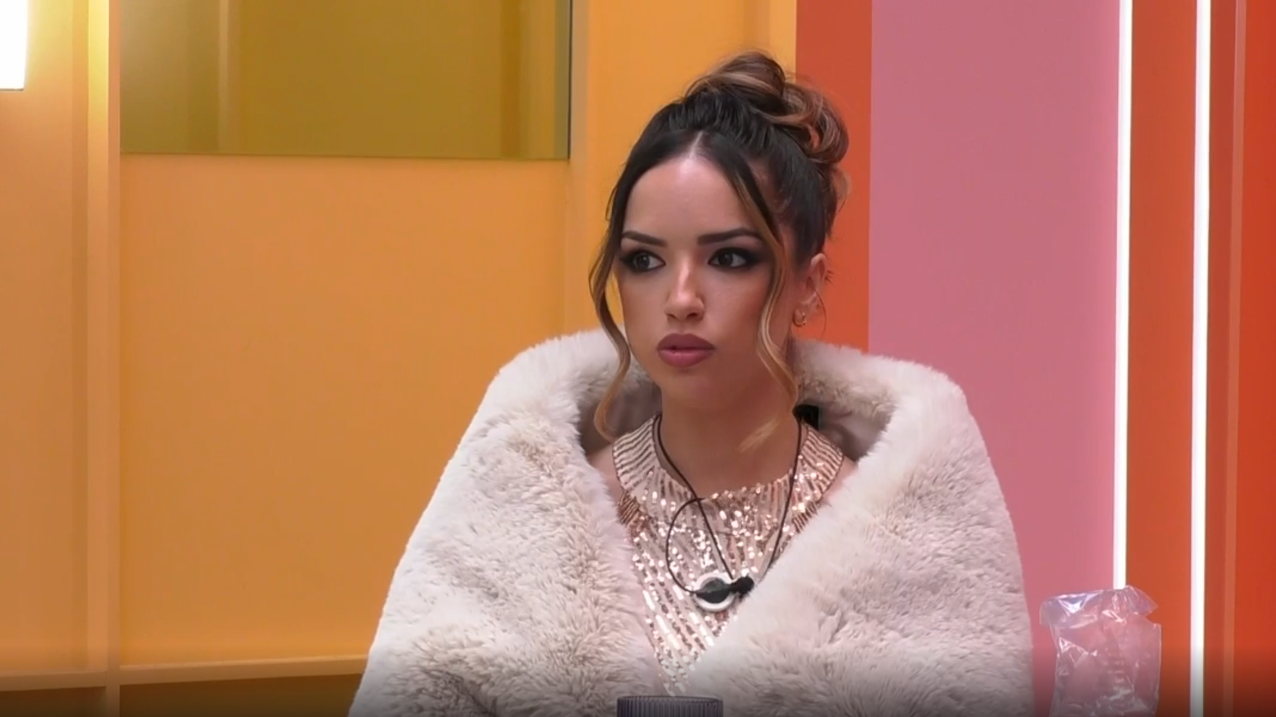 Lucía nerviosa por la final