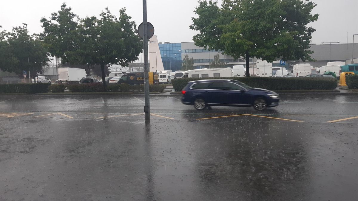 Archivo - Lluvia en Barakaldo