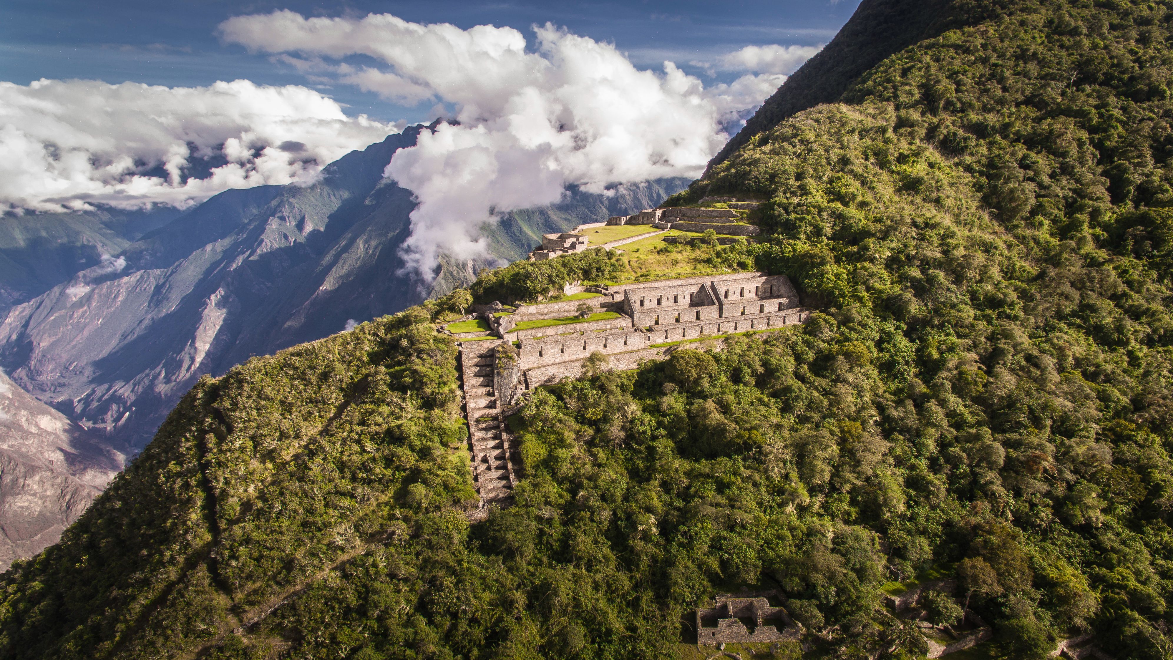 Choquequirao o 'cuna de oro' en el departamento del Cuzco, al sur de Perú.