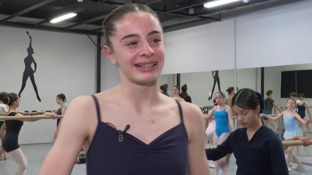 Claudia Ábalos, la joven española de 15 años, que ha sido aceptada en la Royal Ballet School de Londres