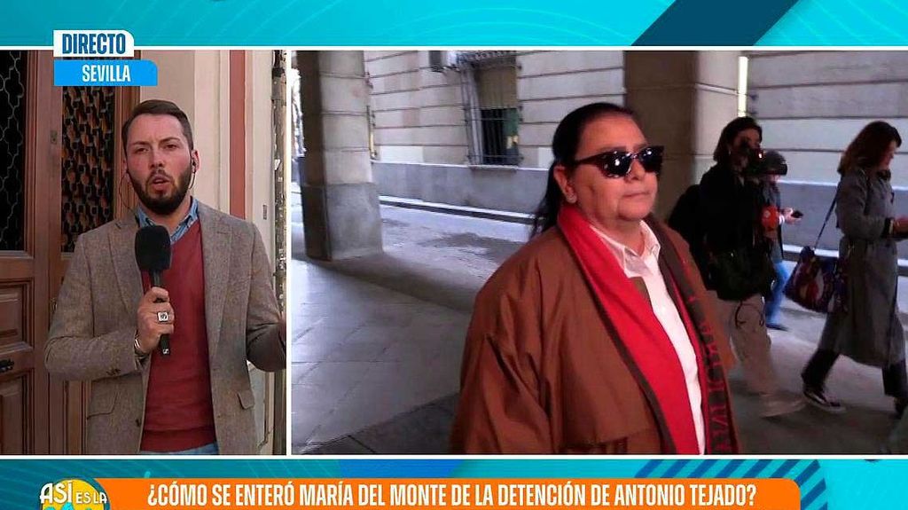 Exclusiva: María del Monte se enteró de la detención de Antonio Tejado un día después de que se produjera