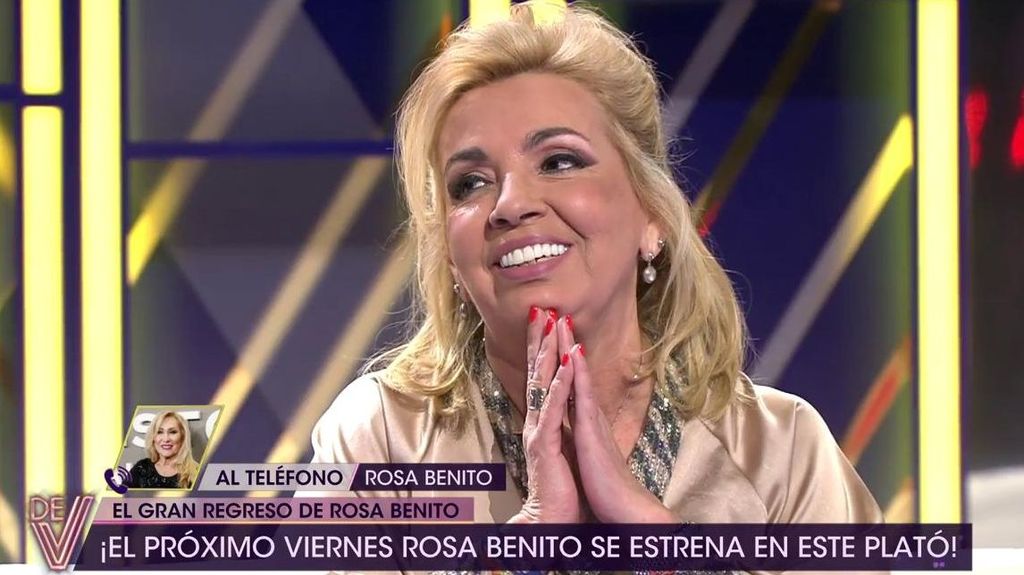 Rosa Benito, fichaje bomba de '¡De viernes!', se estrena aconsejando a Carmen Borrego para 'Supervivientes'