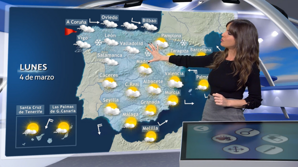 Doce comunidades autónomas y Melilla están este domingo en aviso por viento, olas, lluvias, nieve o aludes